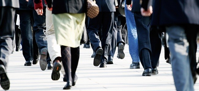 People walking